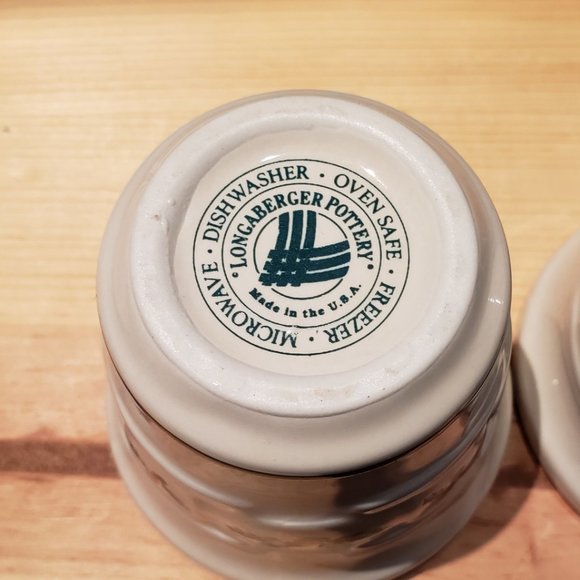 Longaberger Pottery Holly Candle Votives - Picture 4 of 6